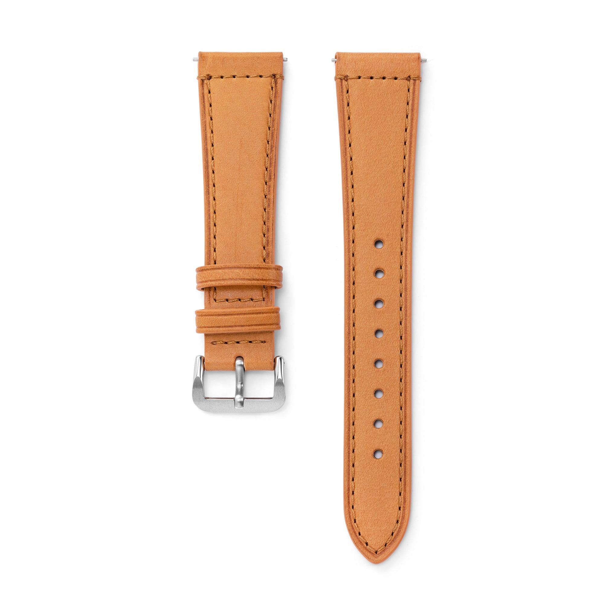 Natural Leather Strap Steel Buckle NSA – HGP Dive Watches