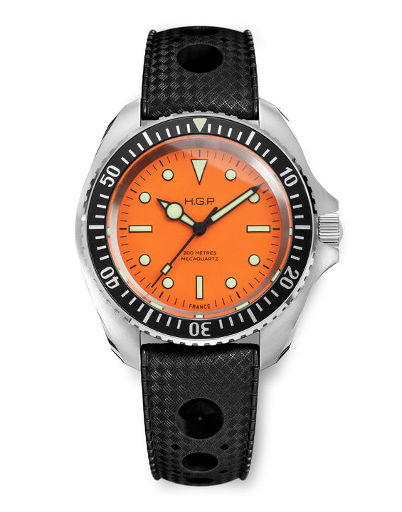 Diver 200M Mecaquartz Diving Watch - Orange