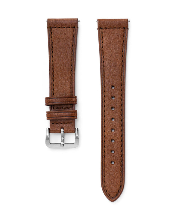 Brown Leather Strap & Steel Buckle - NSA