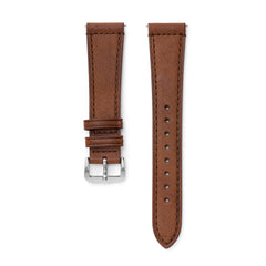 Brown Leather Strap & Steel Buckle - NSA