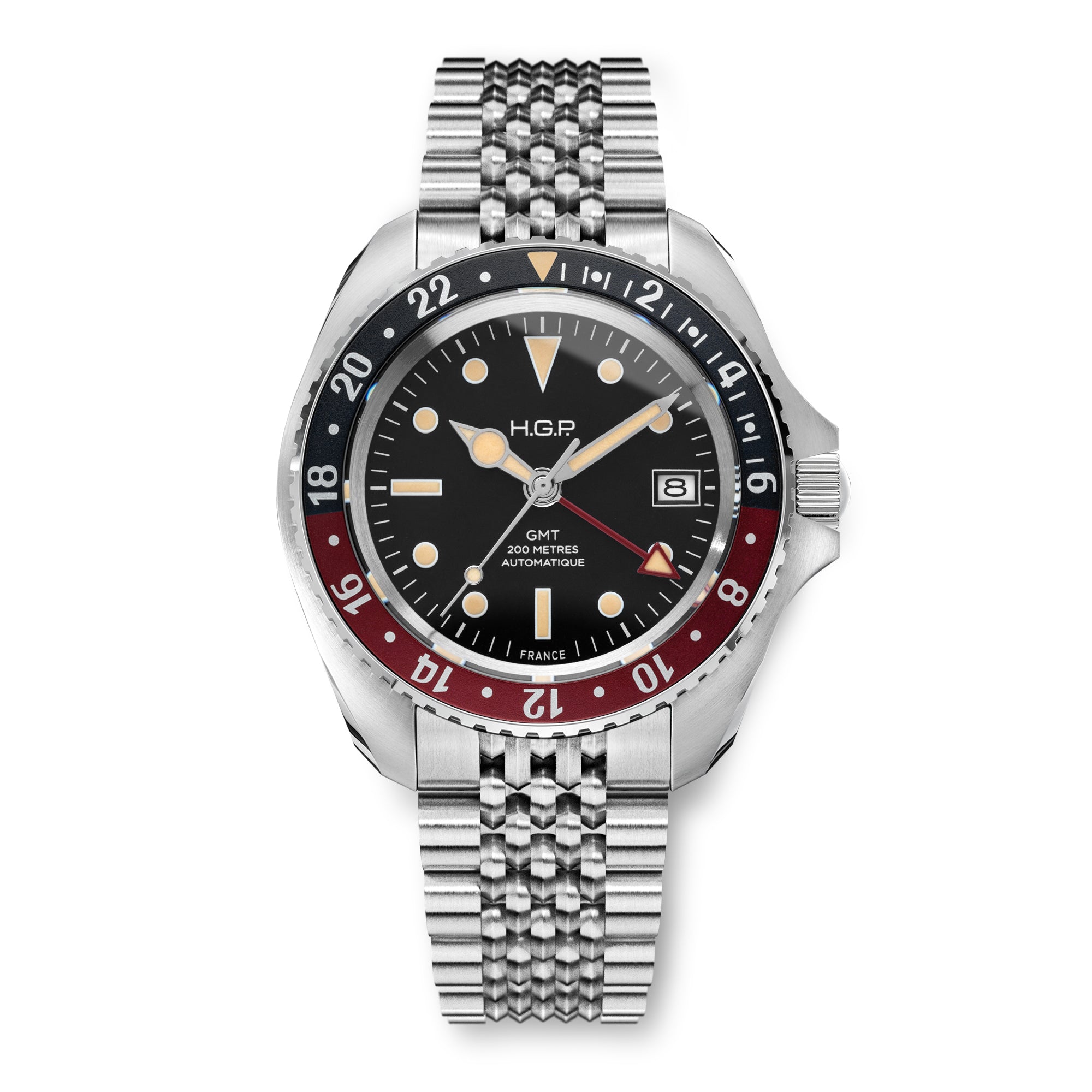 Montre de plongée automatique bracelet Diver GMT 200M - 