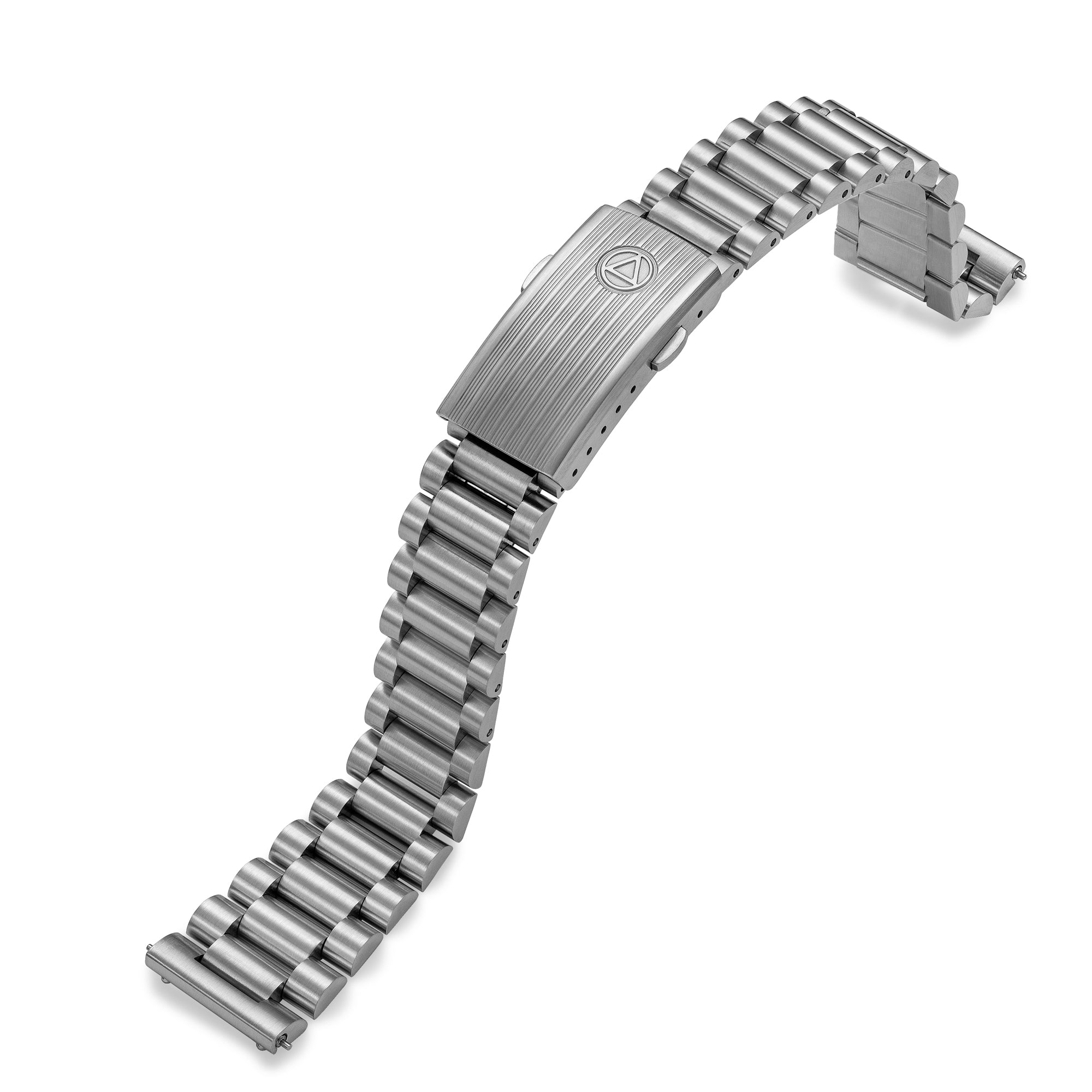 Bracelet 3 maillons brossé en acier - NSA