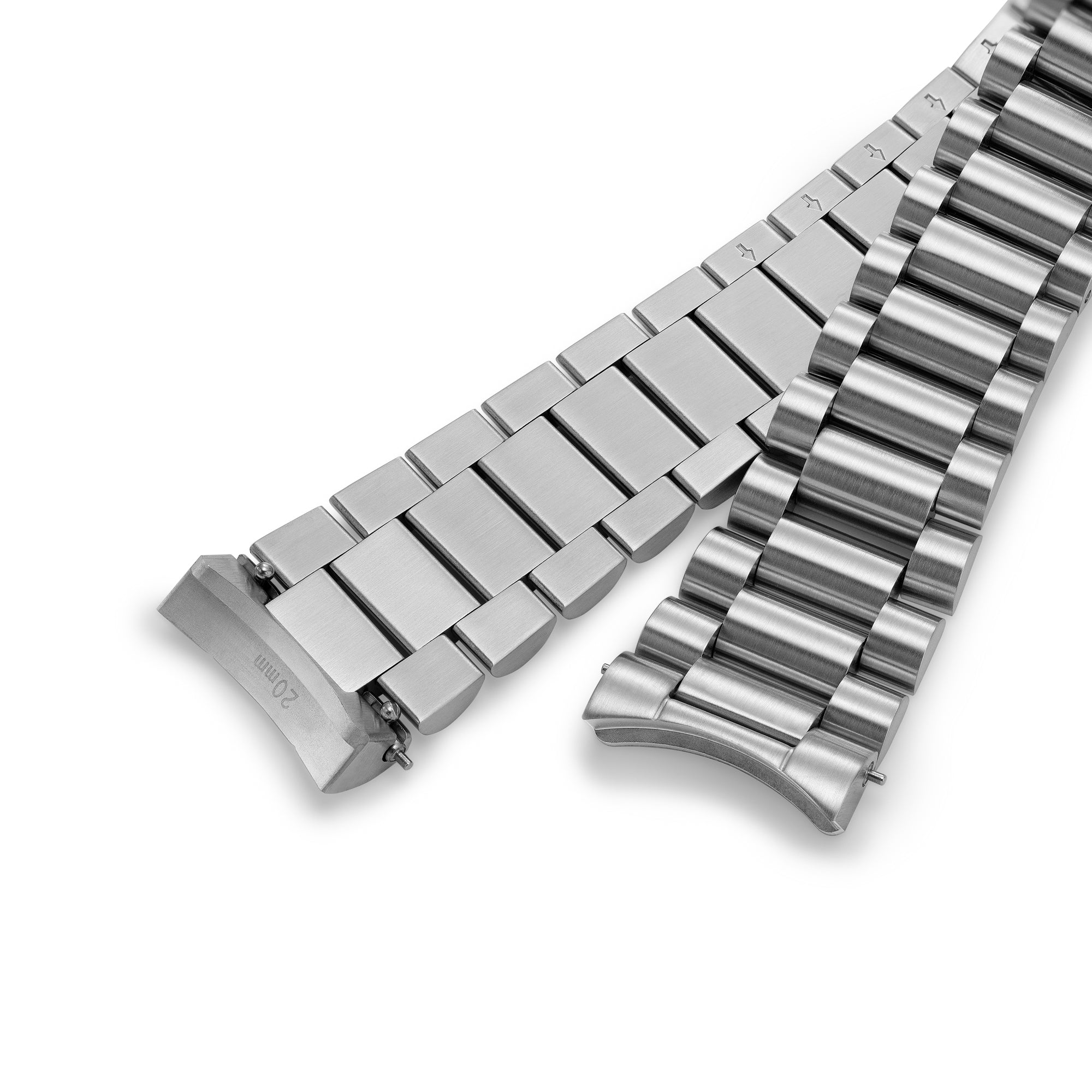 Bracelet 3 maillons brossé en acier - NSA