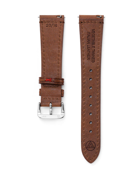 Brown Leather Strap & Steel Buckle - NSA