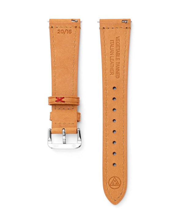 Natural Leather Strap & Steel Buckle - NSA