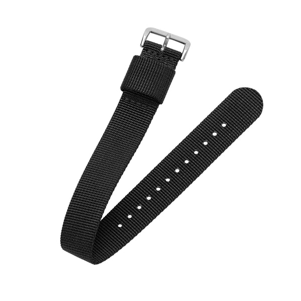 6 Attaches / Boucles Pour Bracelet De Montre – 22 Mm – Caoutchouc Noir