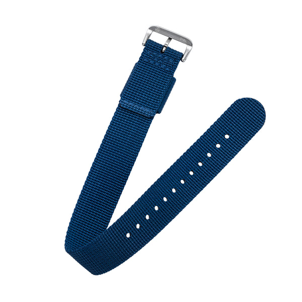 One-Piece Blue Nylon Strap & Steel Buckle