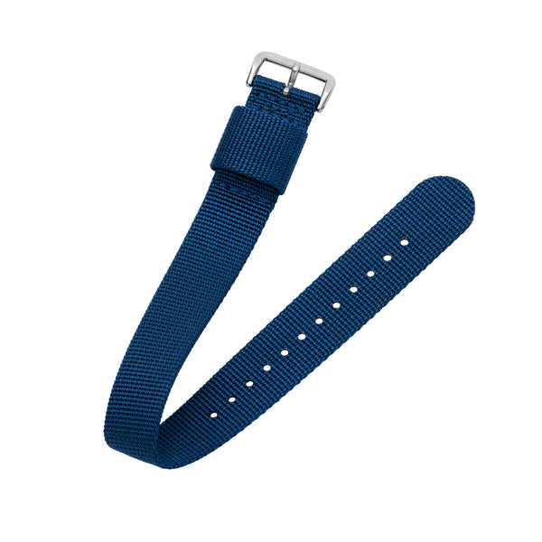 One-Piece Blue Nylon Strap & Steel Buckle