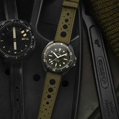 Diver 200M Automatic Commando Diving Watch - Green & Black PVD