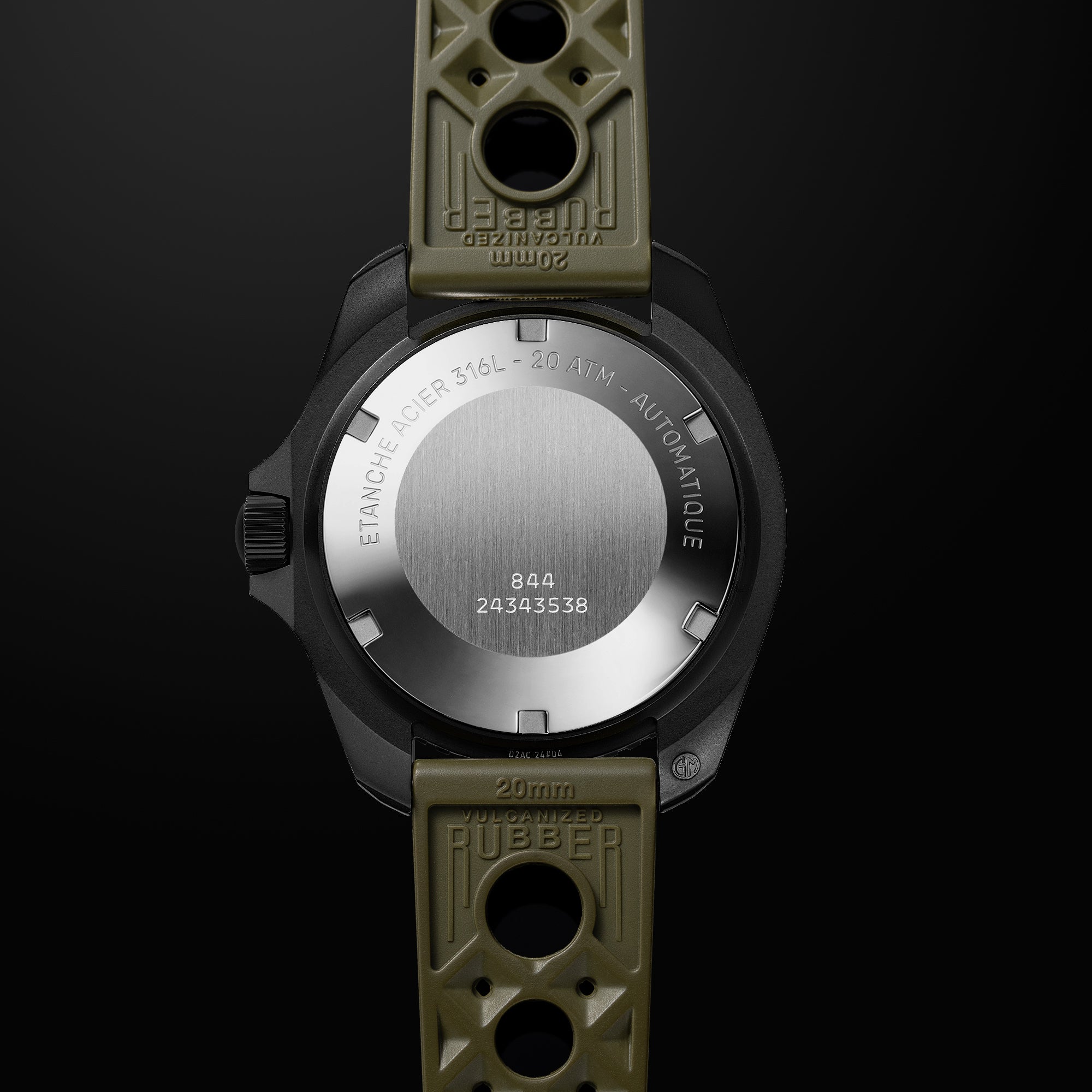Diver 200M Automatic Commando Diving Watch - Green & Black PVD
