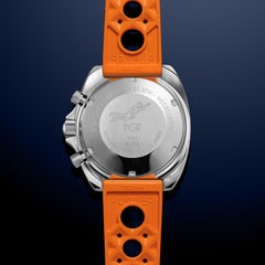 Diver 200M Chrono-Mecaquartz - Orange Dial & White Big-Eye Chronograph