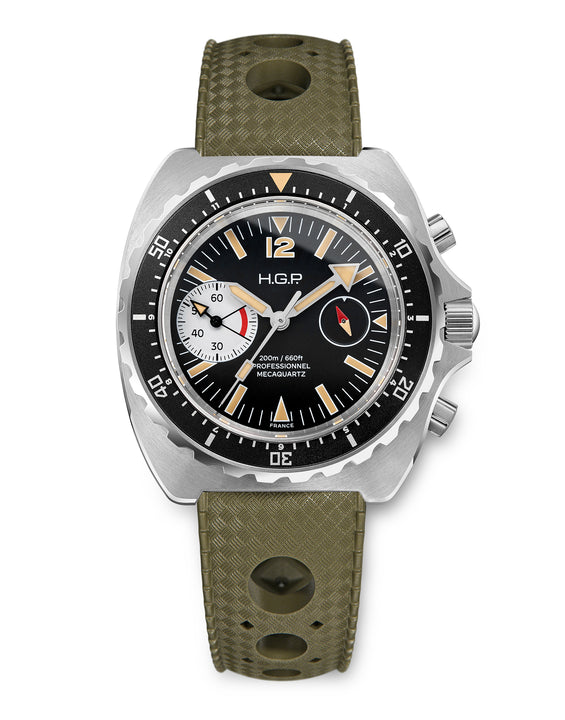 Diver 200M Chrono-Mecaquartz Chronograph - Vintage Black & White Big-Eye