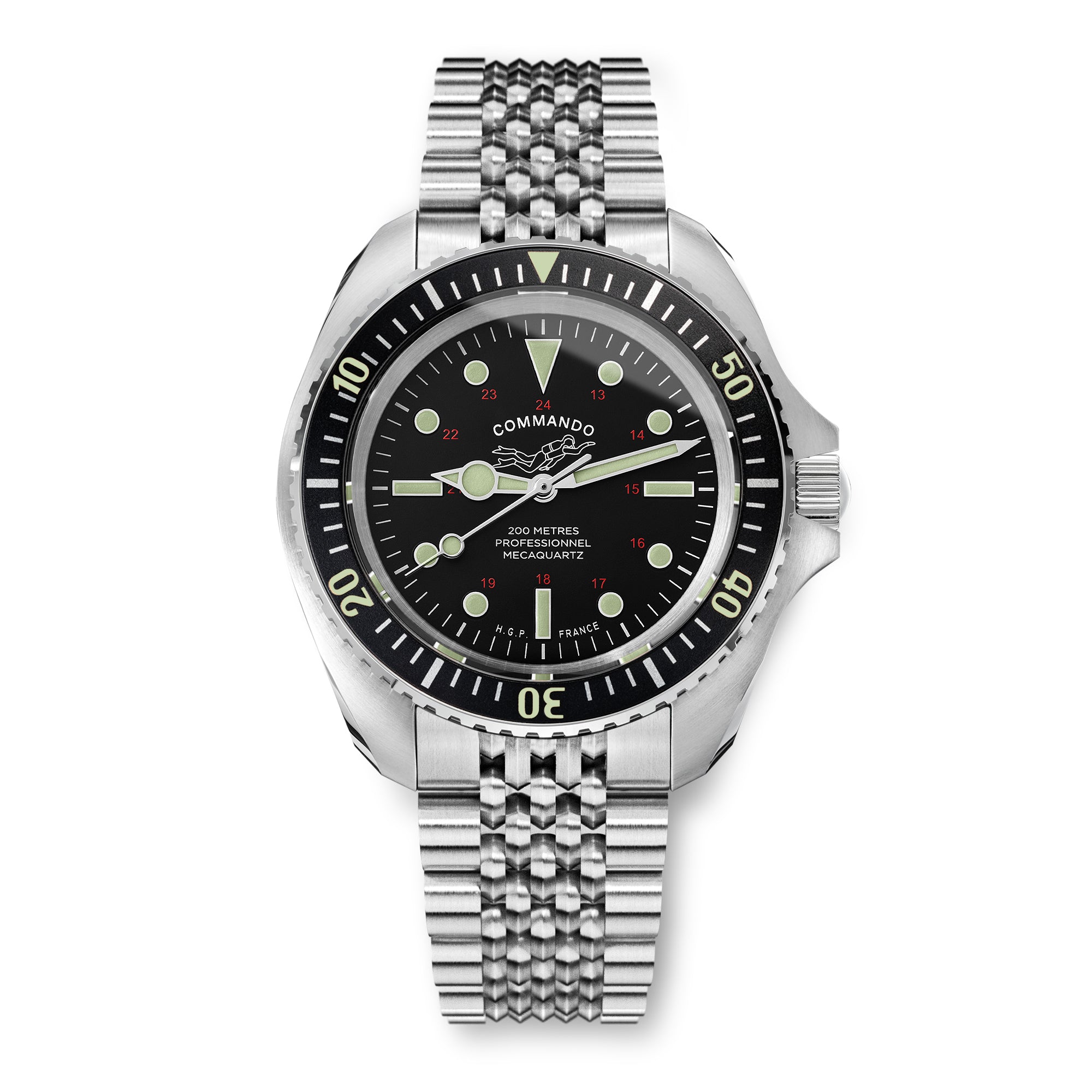 Montre de plongée Diver 200M Mecaquartz Commando - C3