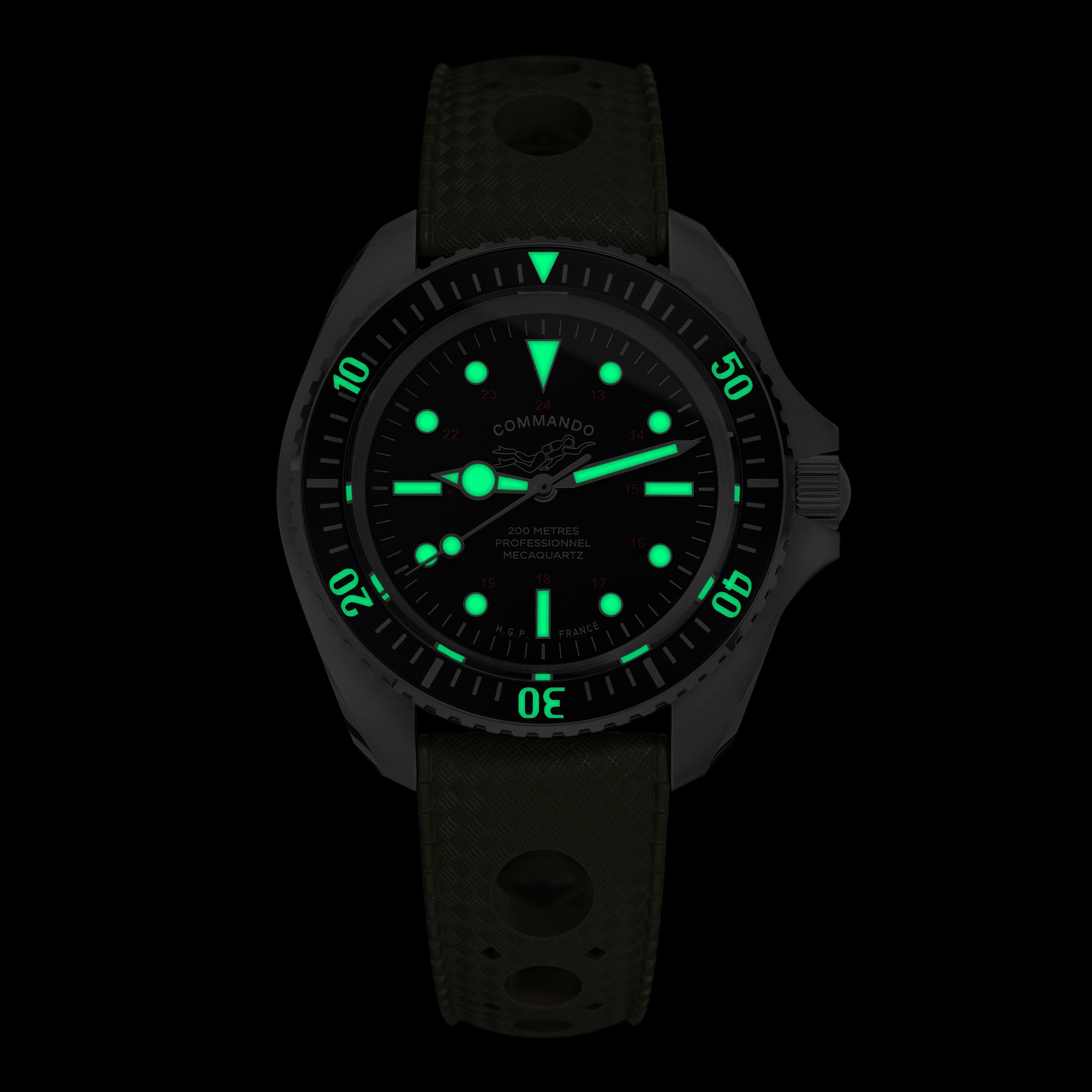 Montre de plongée Diver 200M Mecaquartz Commando - C3