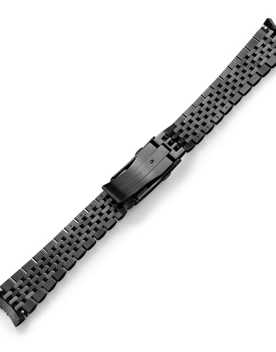 Black PVD Beads of Rice Bracelet Steel - NSA