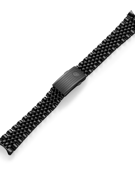 Black PVD Beads of Rice Bracelet Steel - NSA