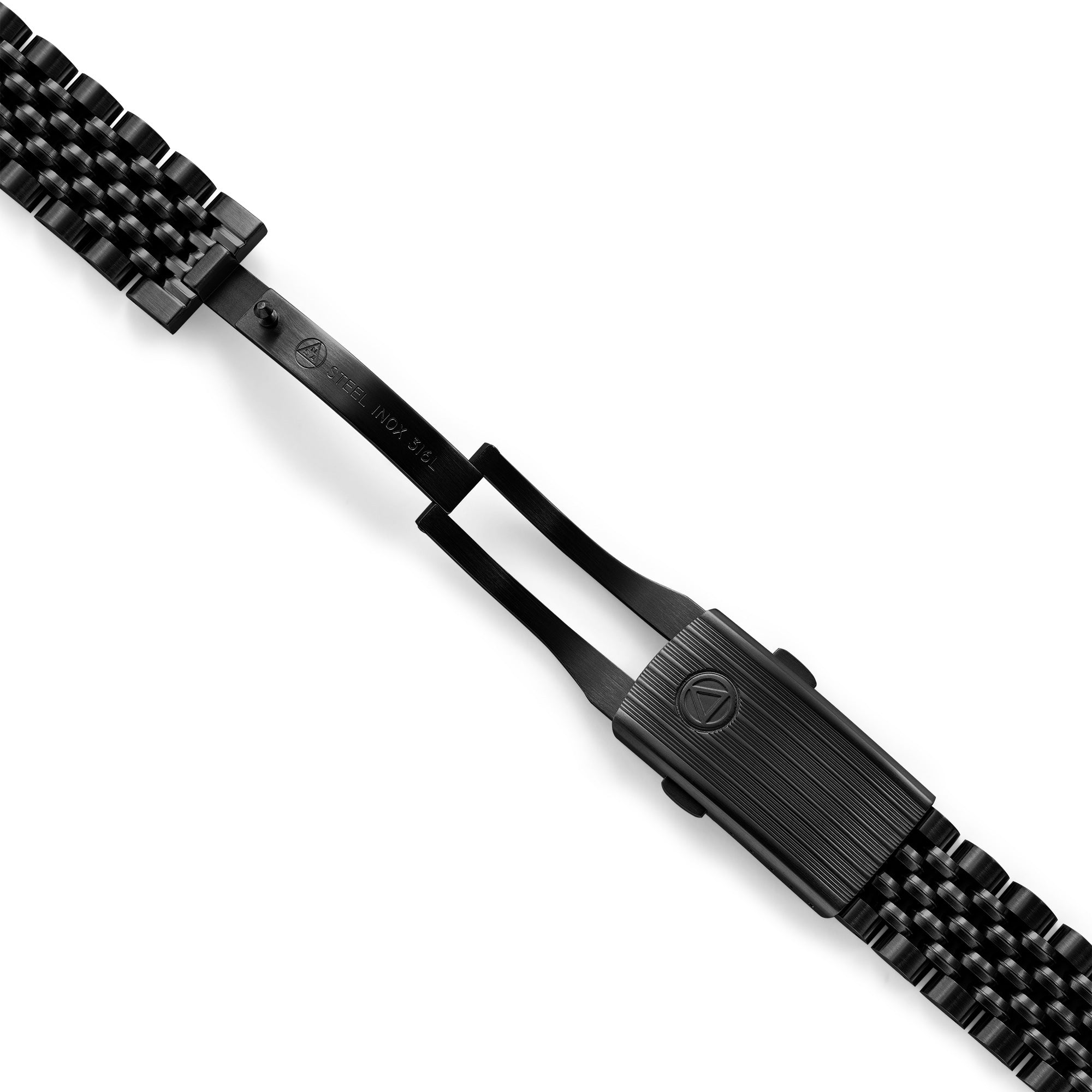 Black PVD Beads of Rice Bracelet Steel - NSA