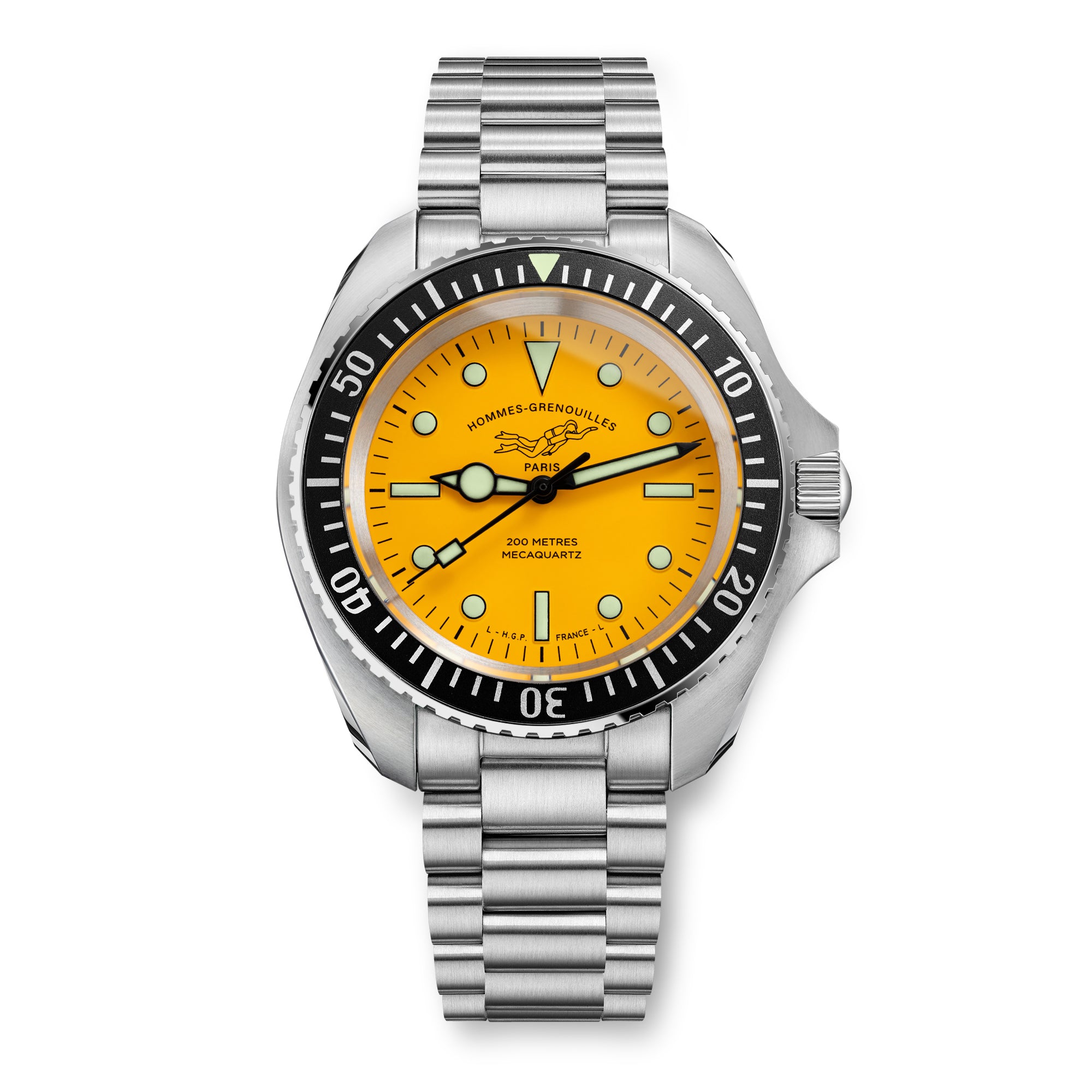 Diver 200M Mecaquartz Diving Watch - Yellow