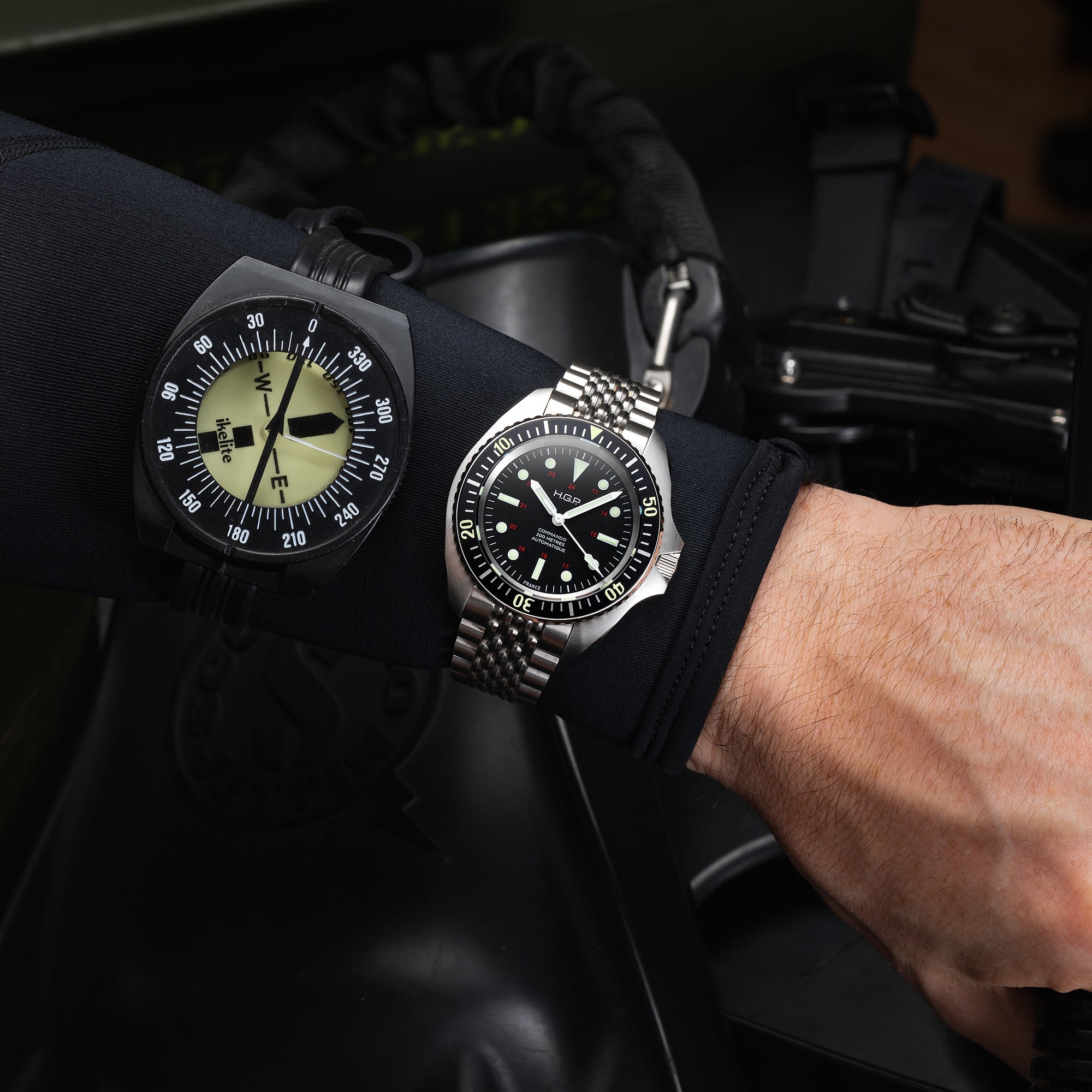 Commando Watch Cover Diver 200M Automatic Commando Diving Watch – HGP - Dive Watches