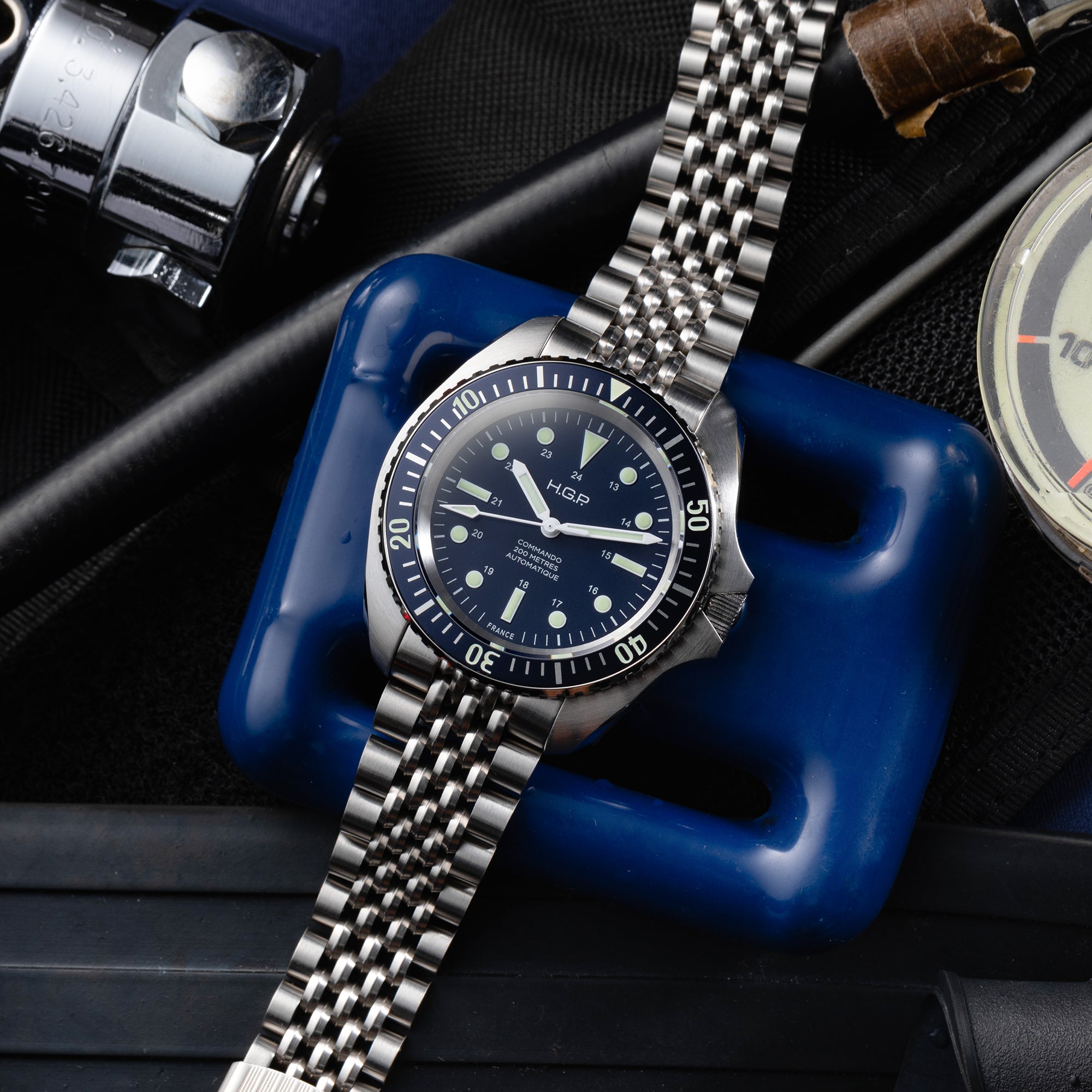 Montre de plongée Diver 200M Automatic Commando - Bleue