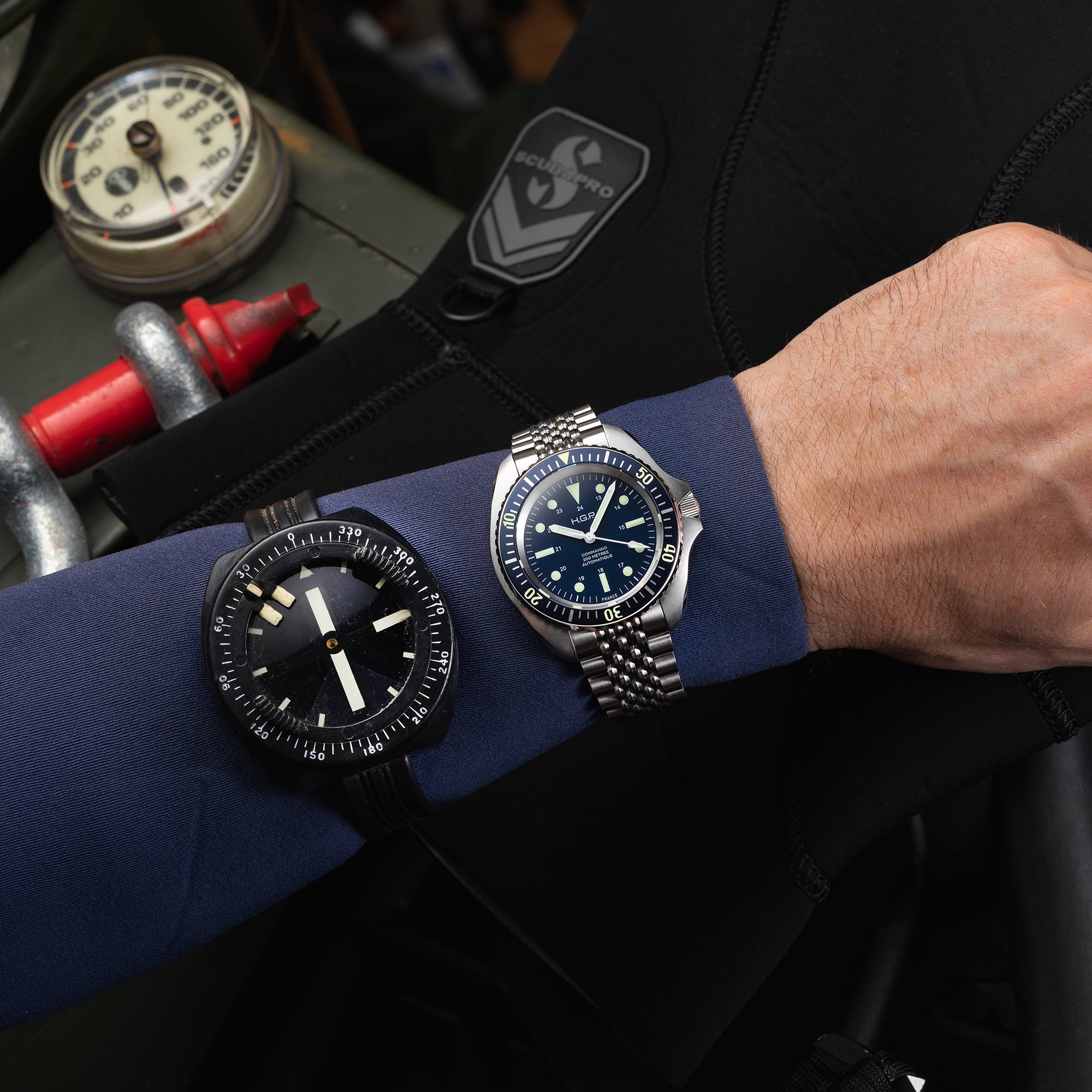 Montre de plongée Diver 200M Automatic Commando - Bleue