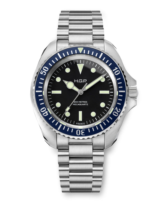 Montre de plongée Diver 200M Mecaquartz - Bleue