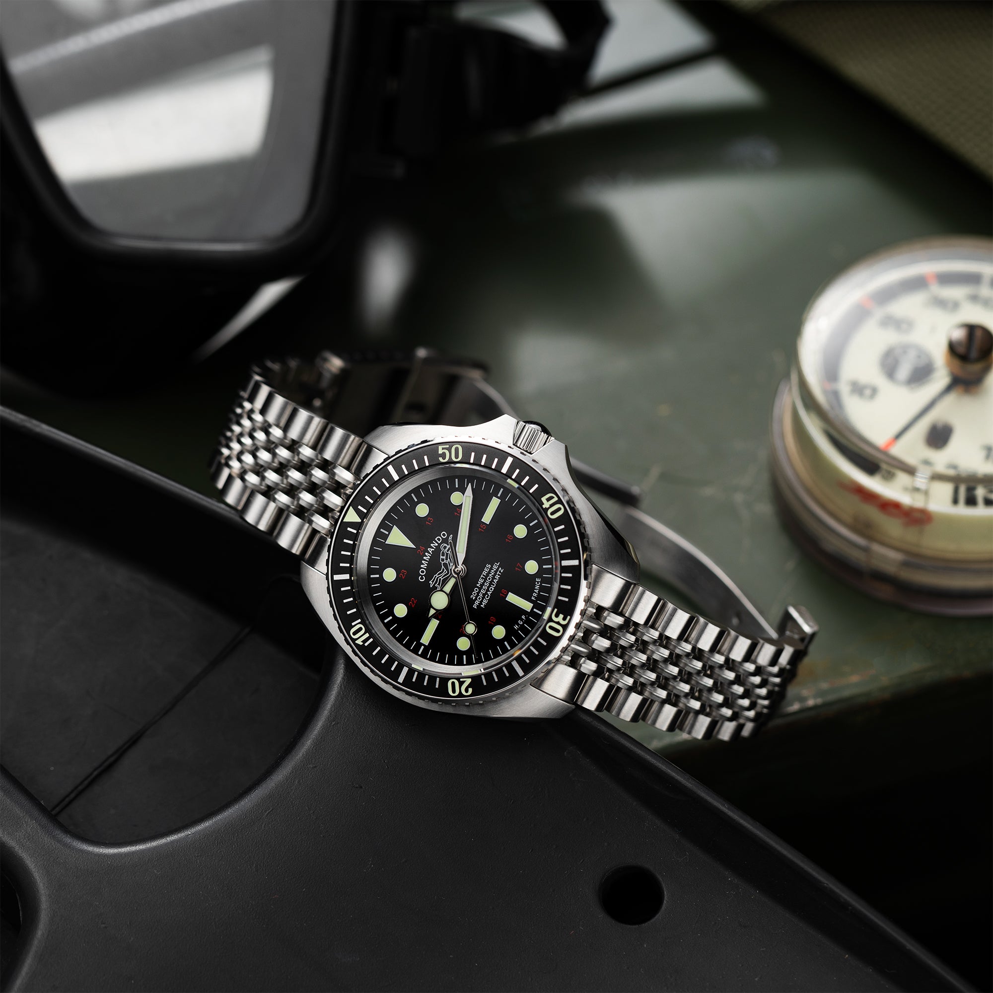 Montre de plongée Diver 200M Mecaquartz Commando