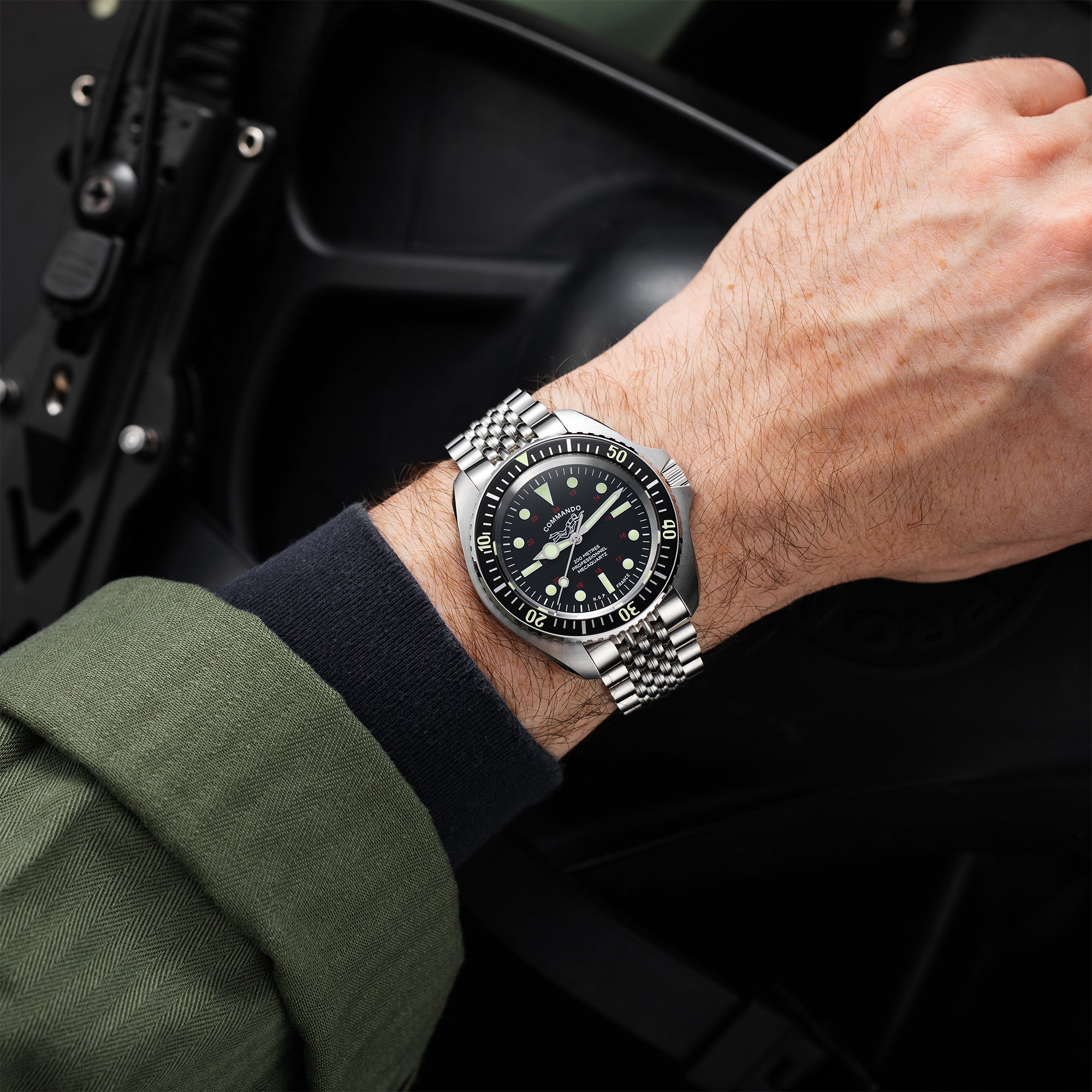 Montre de plongée Diver 200M Mecaquartz Commando