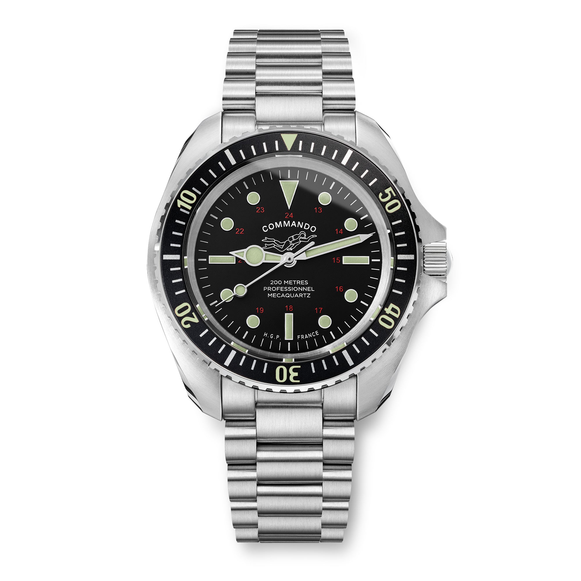 Diver 200M Mecaquartz Commando Diving Watch