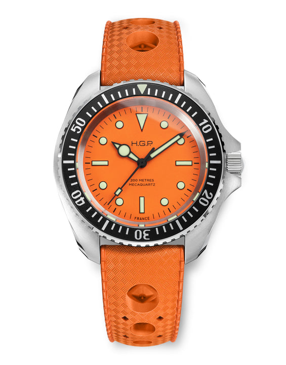 Diver 200M Mecaquartz Diving Watch - Orange