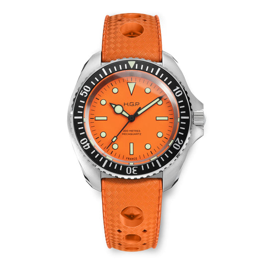 Diver 200M Mecaquartz Diving Watch - Orange
