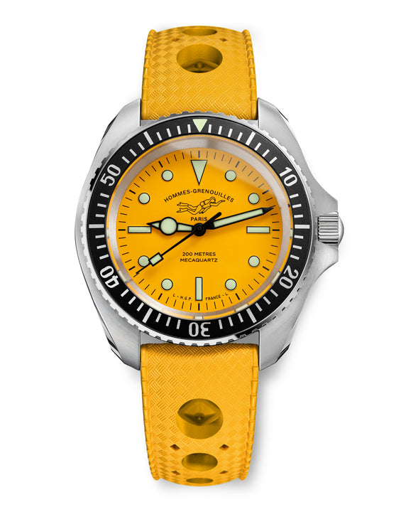 Diver 200M Mecaquartz Diving Watch - Yellow