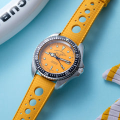 Montre de plongée Diver 200M Mecaquartz - Jaune