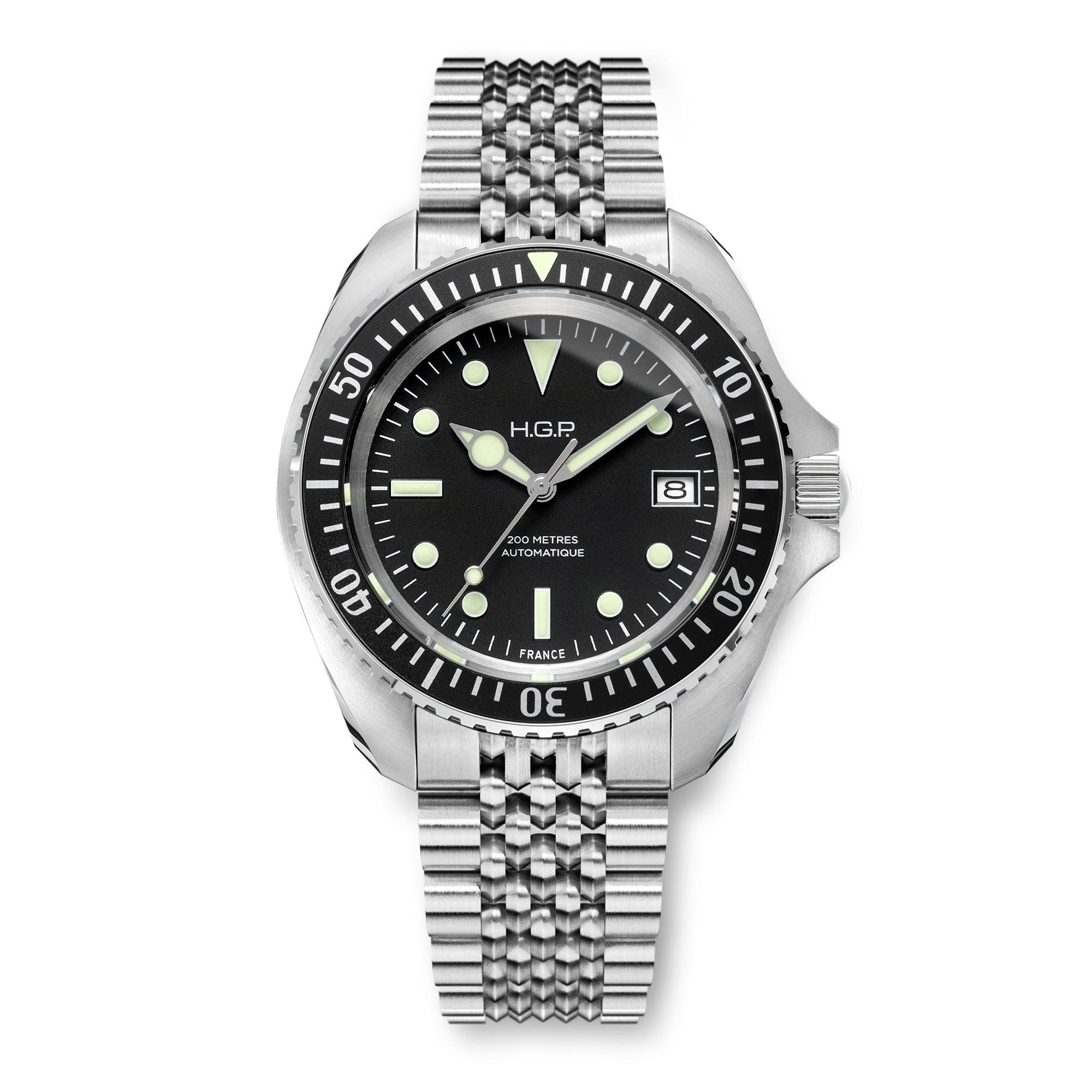Diver 200M Automatic Bracelet Diving Watch - HGP - Dive Watches