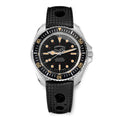 Bracelet caoutchouc noir « Tropic »