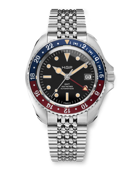 Montre de plongée automatique bracelet Diver GMT 200M - 