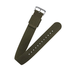 Bracelet nylon vert & boucle acier