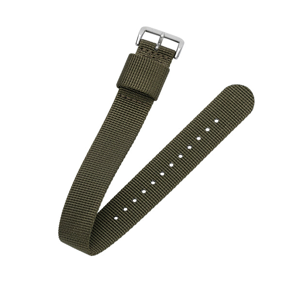 One-Piece Green Nylon Strap & Steel Buckle