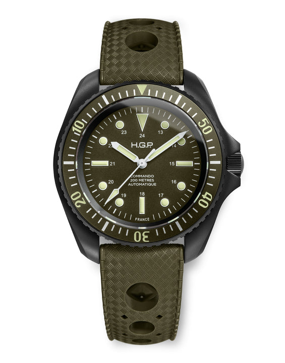 Commando Watch Cover Diver 200M Automatic Commando Diving Watch – HGP - Dive Watches