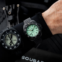 Night Diver 200M Automatic Full Lume Dial & Black PVD Case Diving Watch
