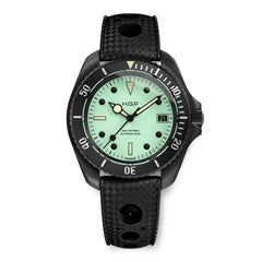 Night Diver 200M Automatic Full Lume Dial & Black PVD Case Diving Watch