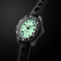 Night Diver 200M Automatic Full Lume Dial & Black PVD Case Diving Watch