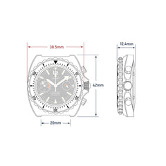 Diver 200M Chrono-Mecaquartz Chronograph - Black Big-Eye