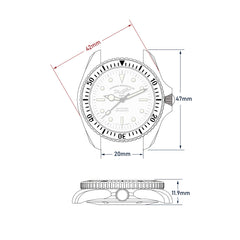Montre de plongée Diver 200M Mecaquartz - Jaune