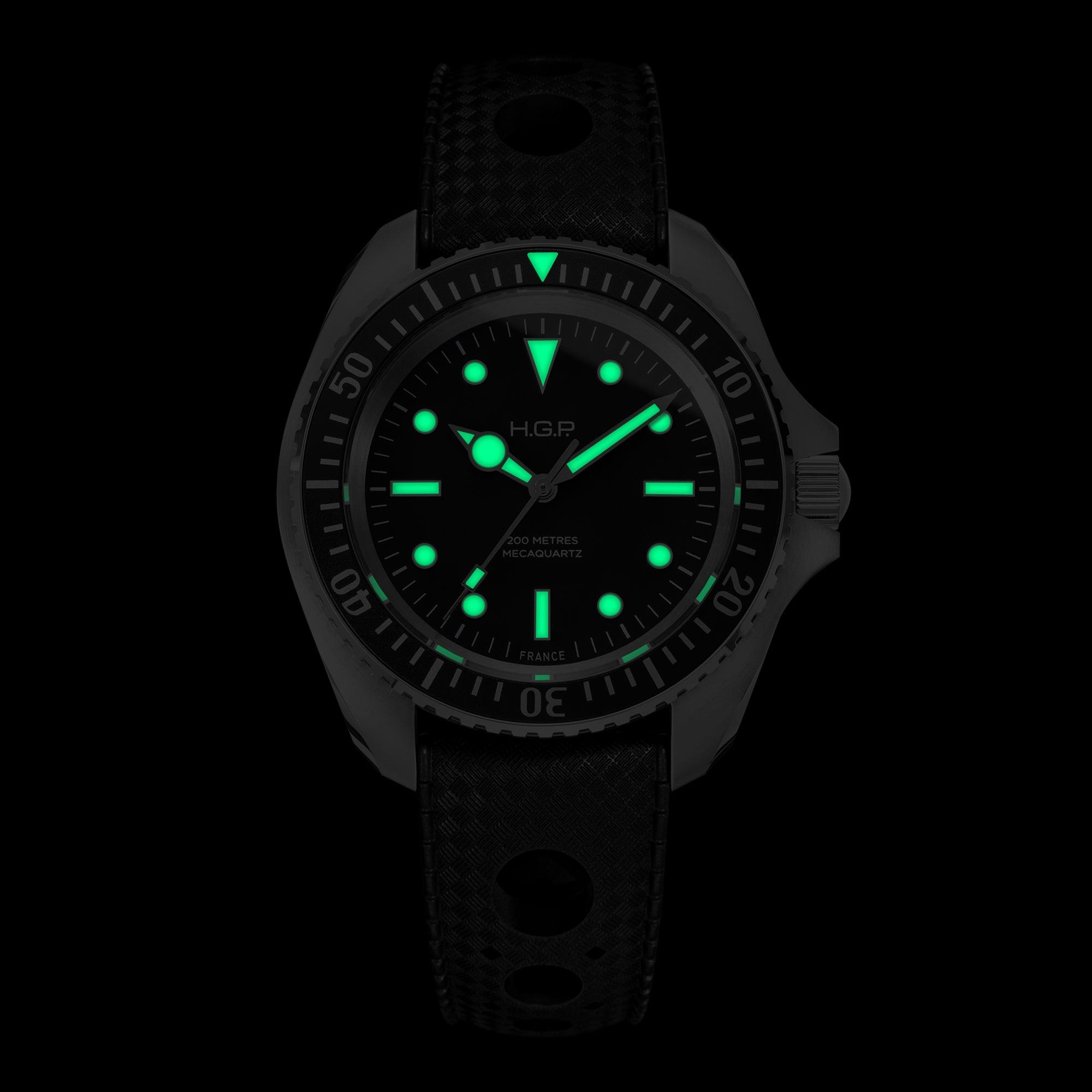 Diver 200M Mecaquartz Diving Watch - HGP - Dive Watches