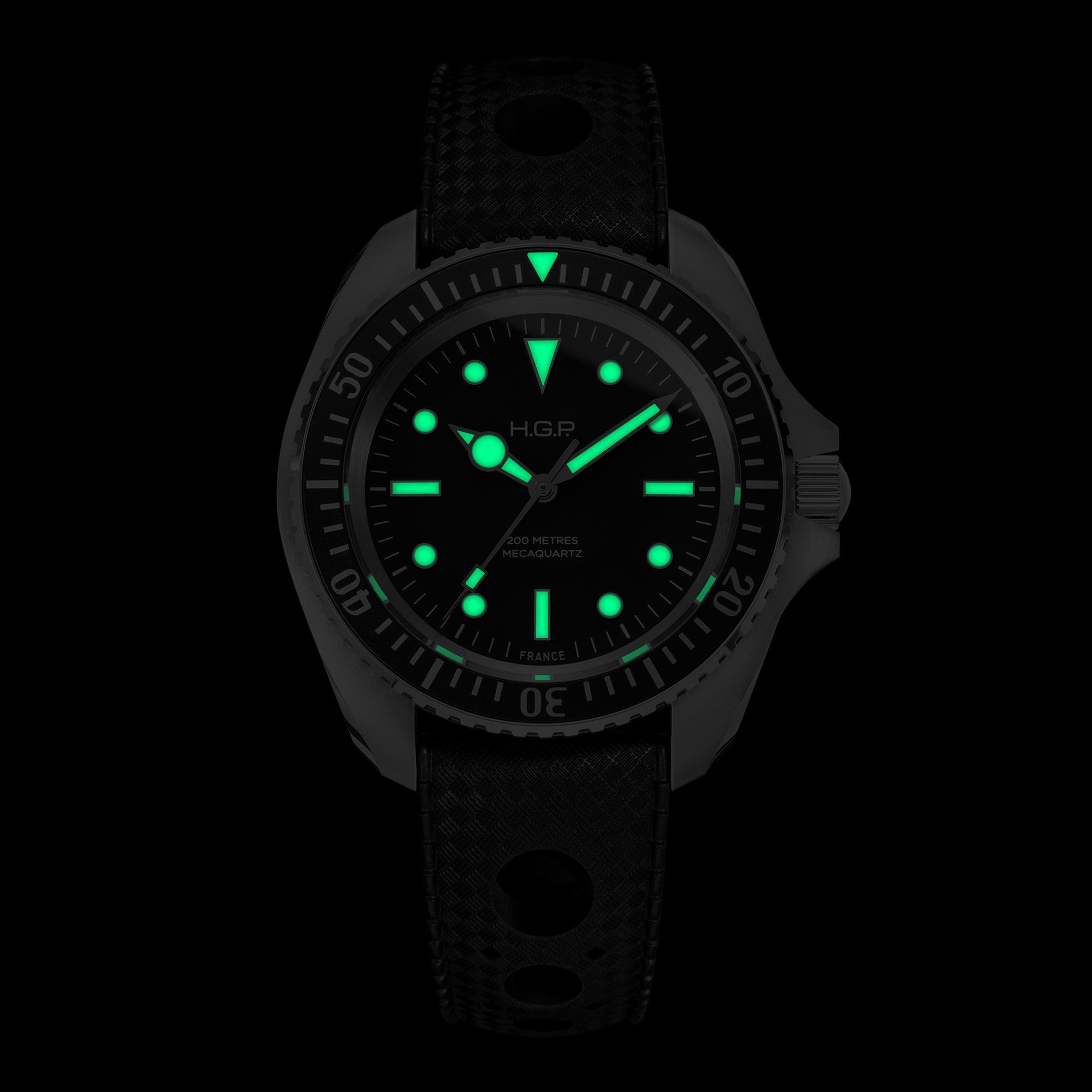 Diver 200M Mecaquartz Diving Watch - HGP - Dive Watches