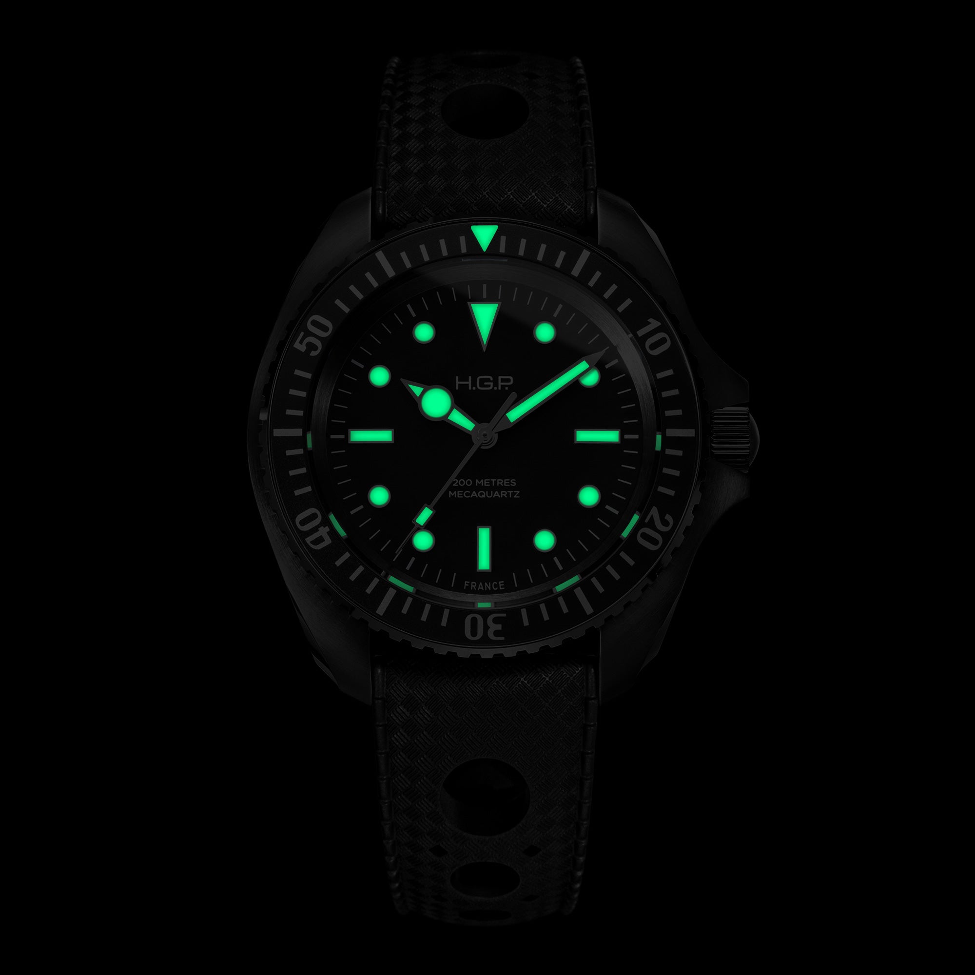 Diver 200M Mecaquartz Diving Watch - Black PVD
